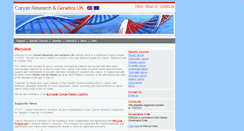 Desktop Screenshot of cancerresearchgenetics.co.uk